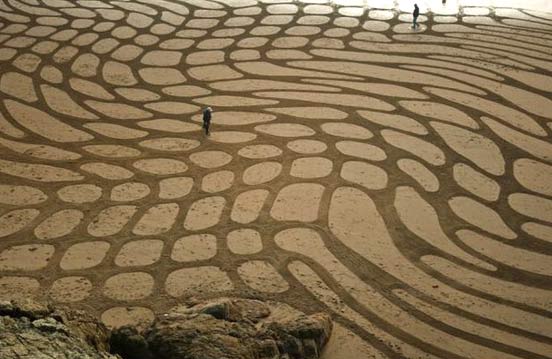 Андрес Амадор (Andres Amador) - рисунки на песке