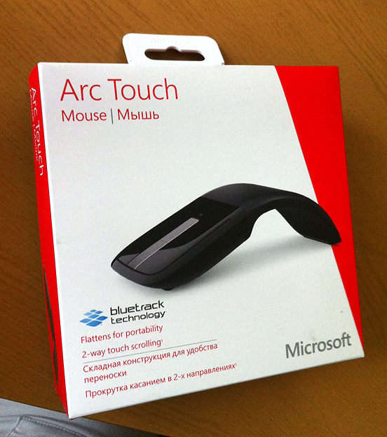 фото упаковка Microsoft Arc Touch bluetrack