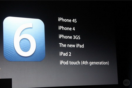 Версия iOS 6 полностью обновлена